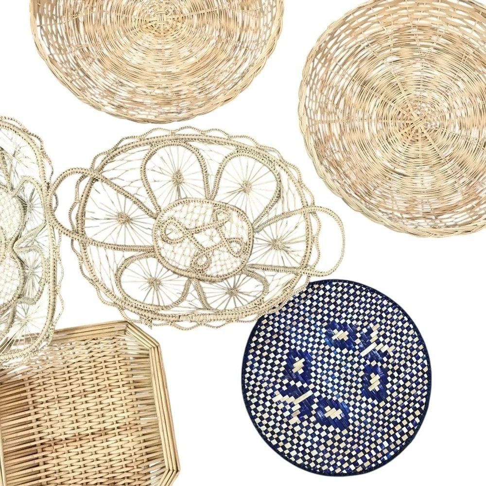 Handcrafted Woven Basket Collection - Natural and Brown